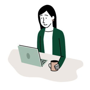 Gitte Hansen tager sin e-learning